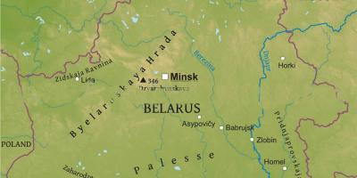 Harta Belarus fizice